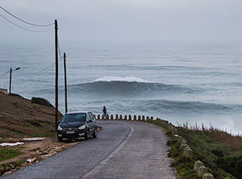 All over Europe, Hercules made headlines. Huge swells were hitting the European coastlines early in January, and amazing reports of huge surfing conditions were filtering in from all over the Atlantic coast. But somehow, the only thing which came out of Nazaré, one of Europe's most well-known big wave spots, was silence. Photo: Mark Wengler/Rip n' Snap