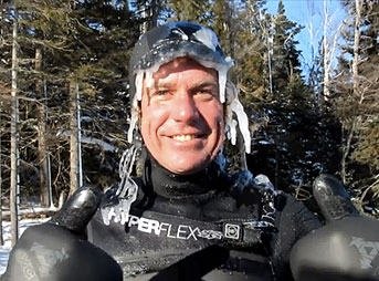 Northern Minnesota is not a tropical place. Home to bone-chillingly cold winters, the Great Lakes lay claim to some of the coldest conditions surfers can face. On this day at the end of 2013, in particular, temperatures dropped to -30F with the windchill – luckily, it was an offshore wind.