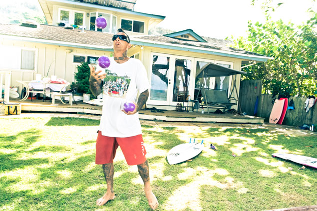 Christian, mid-repair. Photo: Justin Jay
