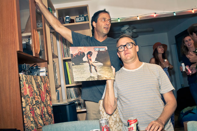 DJ Chris Coté in the house! Photo: Justin Jay