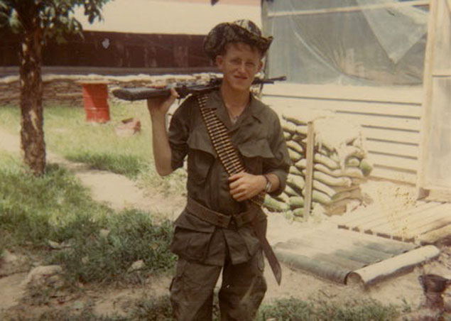 A young Farley in Vietnam.