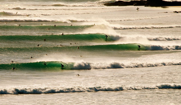 Plenty Brizzo surfers, but we'll blow them away, brah. Photo: Cyrus Sutton