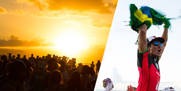 When the final horn sounded, it was a 19-year-old Gabriel Medina that hoisted the trophy over his head. In a win against the undisputed king of Snapper, the young Brazilian took out Joel Parkinson. Steph Gilmore won the Roxy Pro against an in-form Bianca Buitendag, unleashing both perfect form and that famous smile on the new ASP's increasing audience. All in all, it was a good day for professional surfing.
