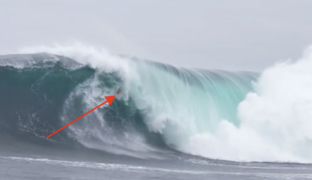 when the wave breaks there, don't be here.