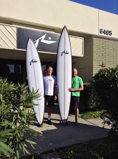 Nic and legendary shaper, Rusty Preisendorfer