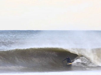 The whole East Coast was getting nailed with swells on a weekend in December. Luckily enough, New Jersey happened to be getting some of the best of it.