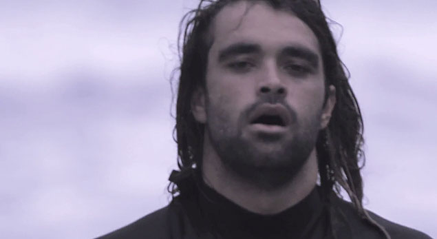An Otis Carey still from Satan Surfs. If Satan surfs as well as Otis, hell will be a great show.