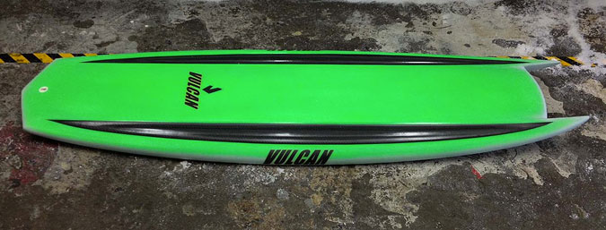 The Archetype, glassed and ready to surf. Photo: Vulcan Surfboards