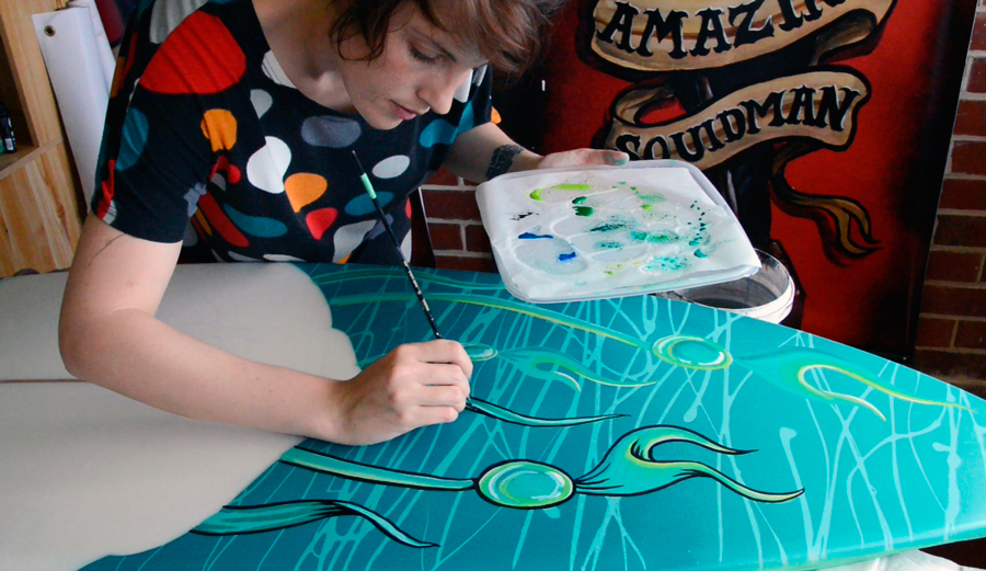 Fieldey at work. Photo: Fieldey