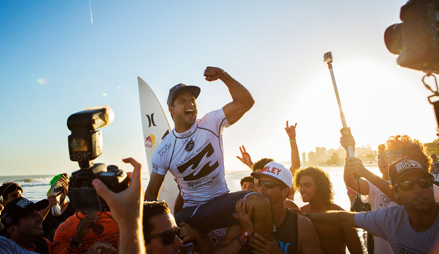Against all odds, Bourez is carried to the podium for a second time this season. Photo: ASP | Smorigo