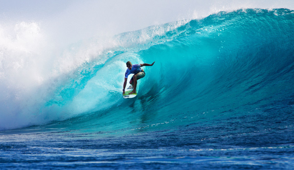 John John Florence, threading a Fijian barrel