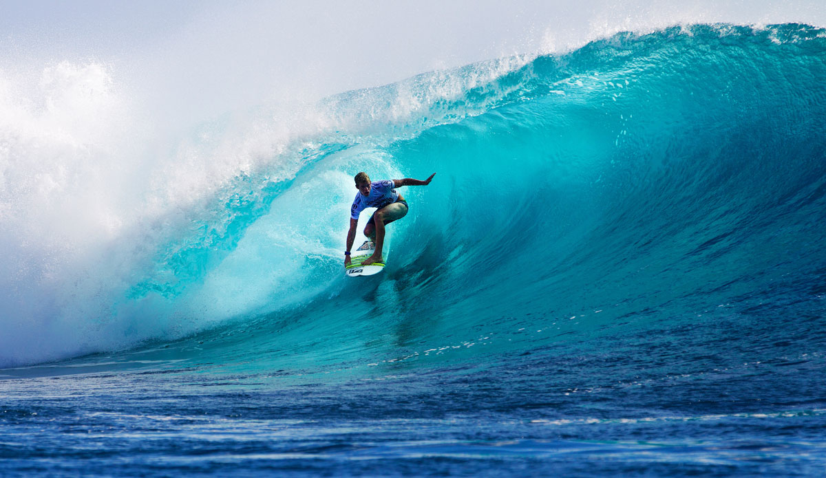 John John Florence, threading a Fijian barrel
