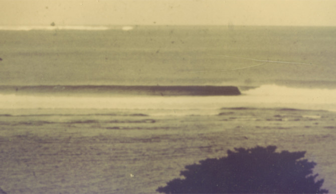 The longest and most challenging reef break I've ever ridden: Hanalei Bay, 30 years ago. Photo: George Segala