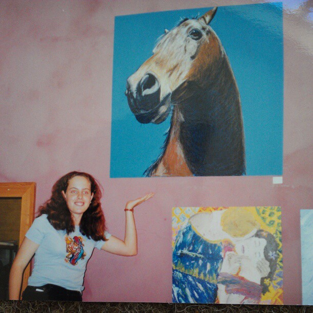 16-year-old horse-dork me. Photo: Fieldey