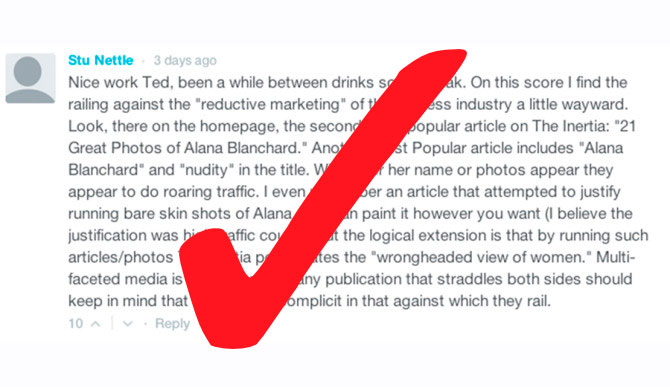 So, Mr. Nettle, internet high-five for pointing out something that needed to be pointed out. And another one for doing it in a respectful, intelligent manner.