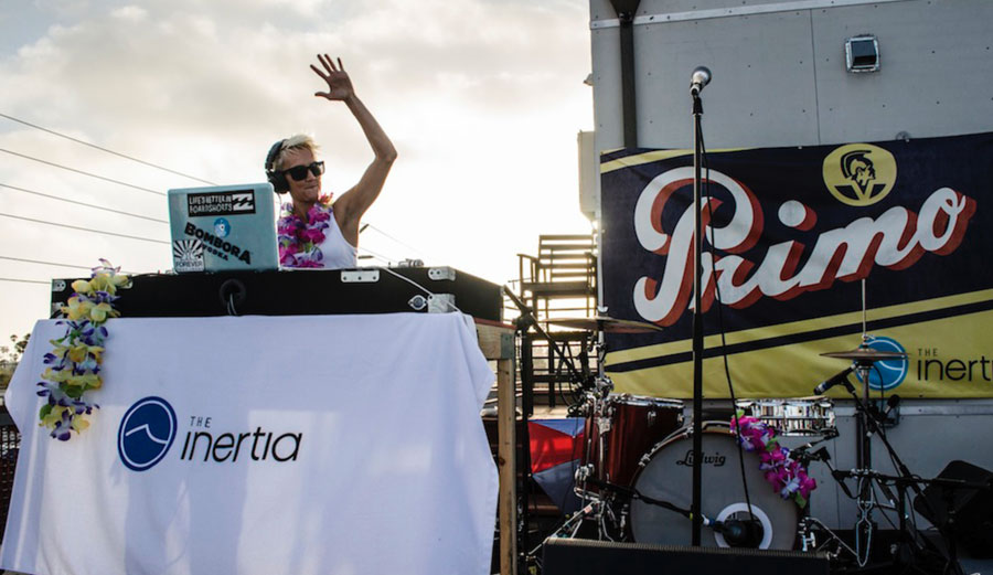 Keala Kennelly rocks The Inertia rooftop. Photo: Dan Lemaitre