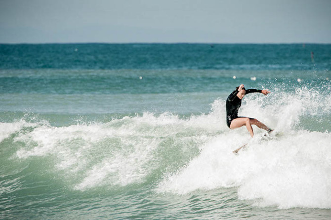 Surfing the Basque Country. Photo: Stefan Leitner