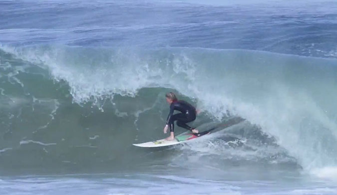 The title of the edit comes simply from something Wil said after he got off the phone one day before we walked down to the beach. He's just a kid, afterall. But he surfs like a man.