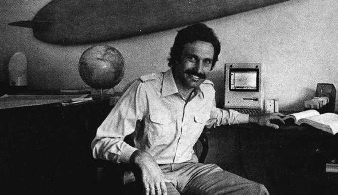 Glenn Hening at the Pasadena offices, figuring out who next to reach out to. Photo: Courtesy of Glenn Hening