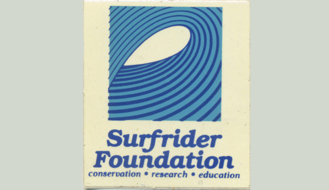 The original Surfrider Foundation logo. Photo: Courtesy of Glenn Hening