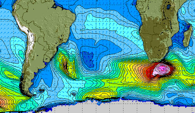 The largest swell of the season is approaching South Africa putting big wave surfers on high alert for a possible call at Dungeons for the ASP Big Wave World Tour