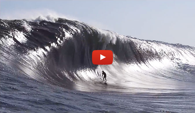 This is ridiculous. Just ridiculous. Brad Norris, from Perth, WA, looks way too casual on this stupidly thick wave at The Right.