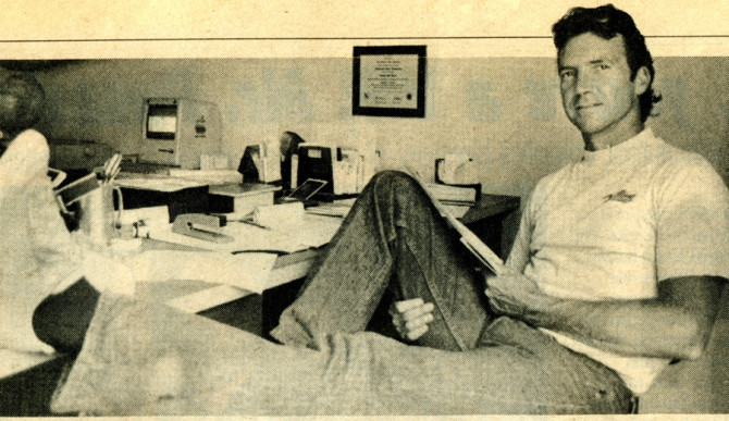 Our pioneer, Tom Pratte, at the Surfrider offices. Photo: Ted Soqui