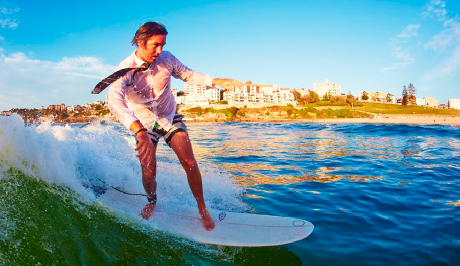 Business up top, party on the bottom. Photo: aquabumps