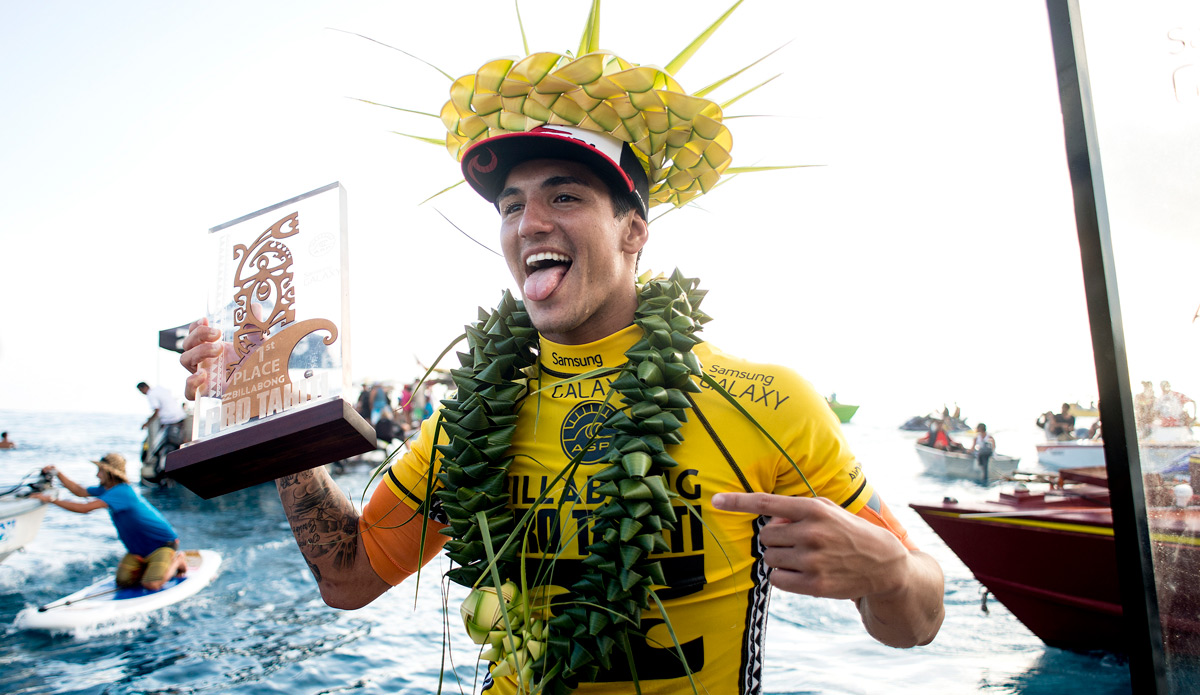 Gabriel Medina, your Tahiti Champ. Photo: ASP/ Kirstin