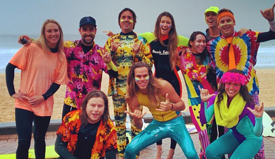 Sheer stoke... and bright Day Glo vibes. Photo: Shelby Stanger