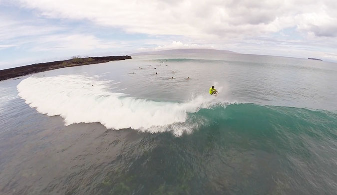 Summer is here, sun is shining and the weather is sweet in Maui. This is the first south swell in Hawaii filmed by my friend in a surf spot never seen from the drone’s view.