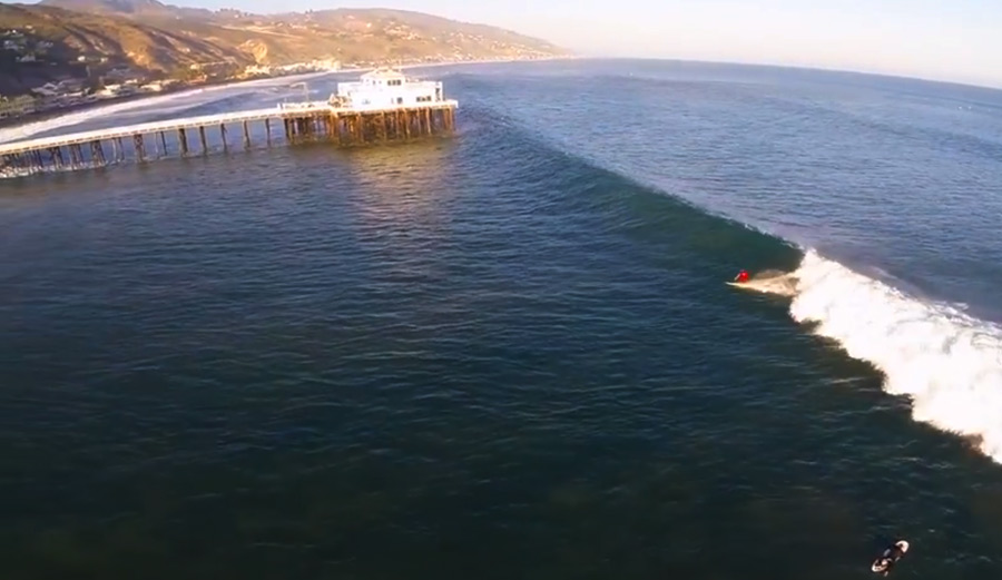 Allen Sarlo shoots Malibu Pier.