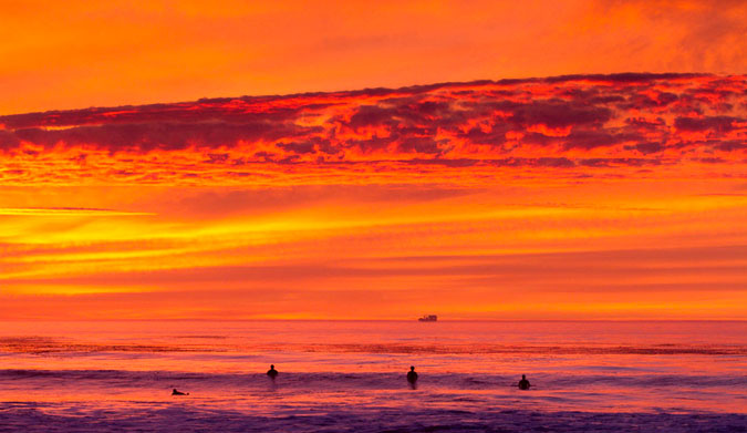 That's a California sunset. Yeah it is.