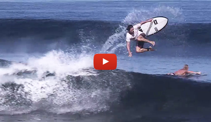 Normally so silky and stylish, when Gerr leaves the lip, he turns into an everyday surfer, one that flails just like the rest of us. 