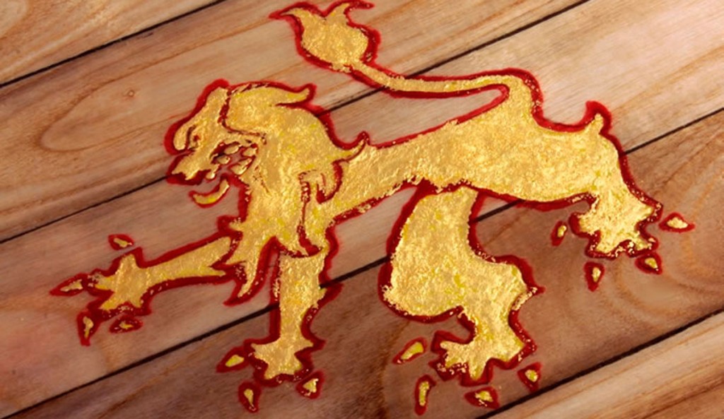 Gold lion