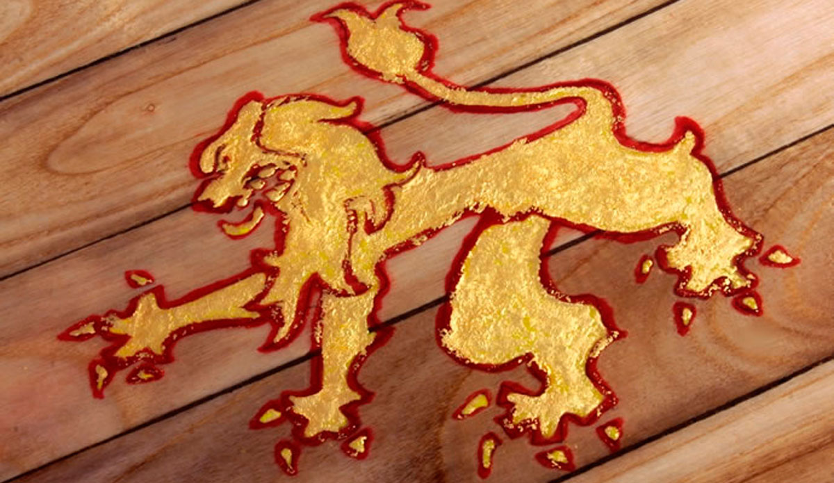 Gold lion
