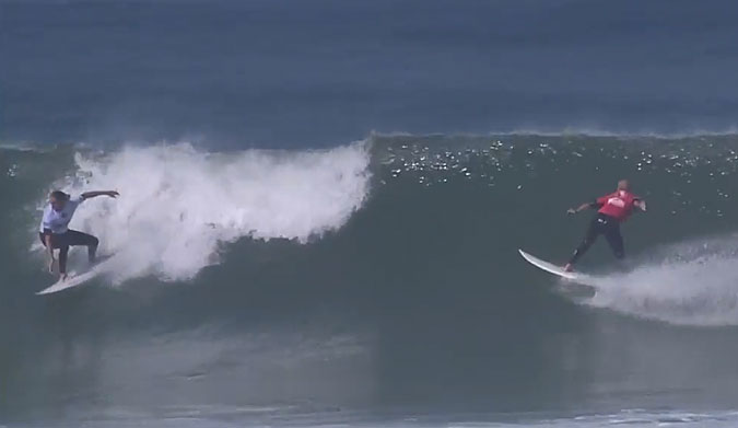 This is Kelly Slater's version of a party wave: overhead Hossegor at the Quik Pro France with Wilco. Probably a little different than yours, right?