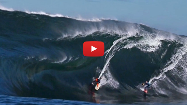 Mark Mathews and Taj Burrow tackle the right together.