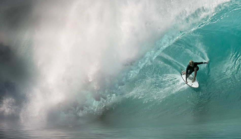 John John Florence didn't get this barrel by not surfing.