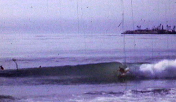 Gary Ross surfing the old Stanley's Reef in 1967, This wave doesn't exist anymore.
