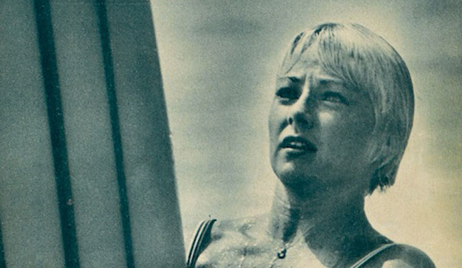 Legendary surfer Linda Benson was the first female to break the gender barrier when she appeared on the 1963 cover of Surf Guide.