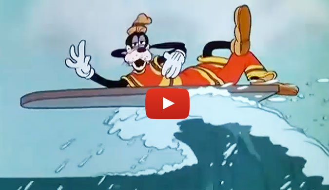 Of course Goofy is a goofy-footer.
