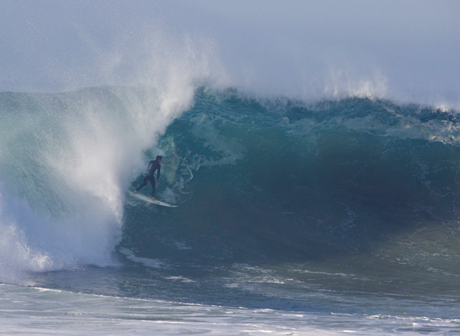 Wedge during Hurricane Marie. Photo: Swell Lines Magazine.