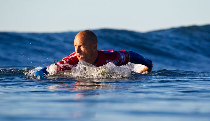 Kelly Slater, paddle power. Photo: ASP/Rowland