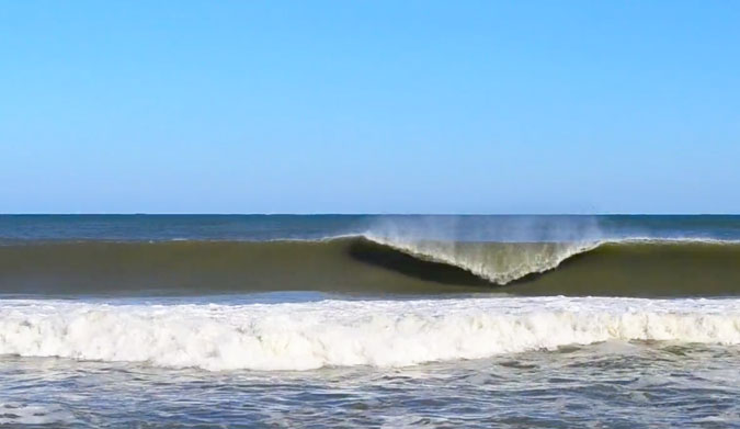 Friday and Saturday were days I'll remember for a while in the Outer Banks. Filmed at the lighthouse and Northward, Buxton went off. While there's not much surfing (we had the spot to ourselves), the waves were pumping.