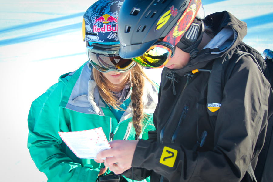 A shot of teaching avalanche workshops in Squaw Valley. Photo: Courtesy of Michelle Parker