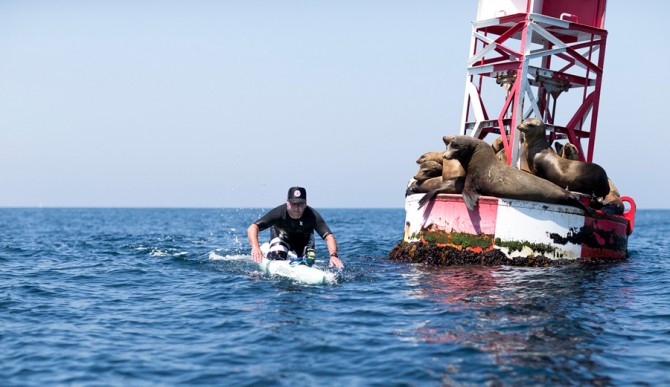 Jack Shimko at a recent Channel Islands paddle. Photo: Anh Nguyen