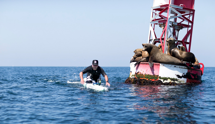 Jack Shimko at a recent Channel Islands paddle. Photo: Anh Nguyen