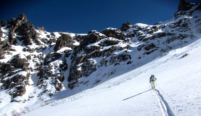 Argentina 2013 skinning up to get down. I coach at SASS Global Travel in Argentina. Been heading south for 9 years straight. Love it. Photo: Courtesy of Michelle Parker