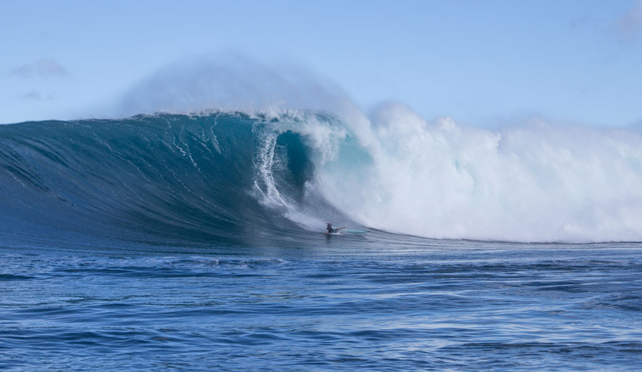 Ian Walsh feeling the wrath of Jaws.